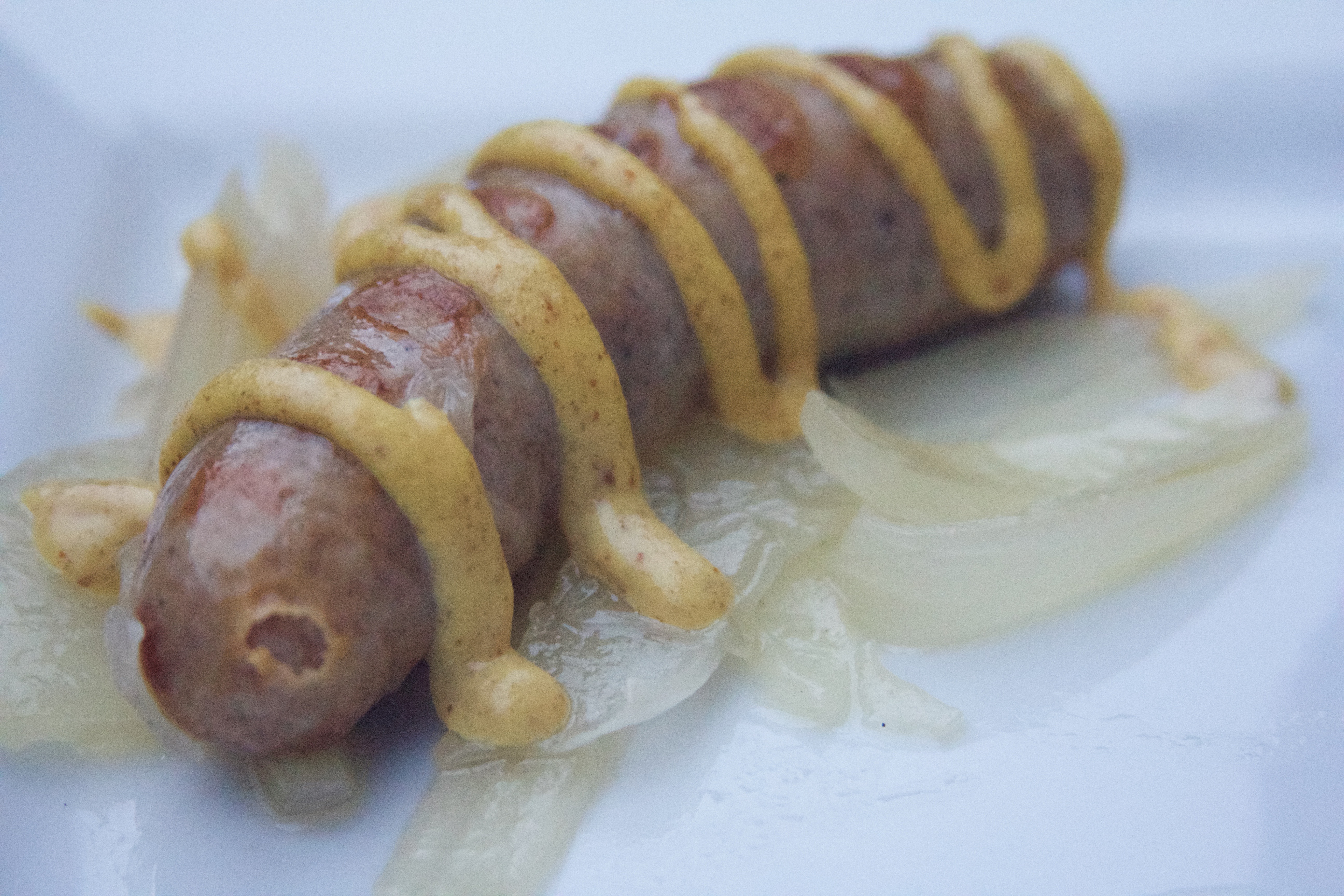 Beer Brats with Onions 